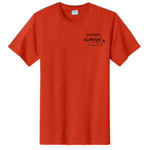 Nestle Clinton Unisex Pre Shrunk Heavy Weight Cotton Short Sleeve Tee-Orange