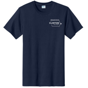 Nestle Clinton Unisex Pre Shrunk Heavy Weight Cotton Short Sleeve Tee-Navy