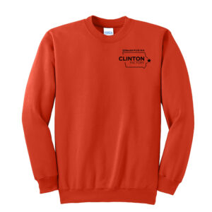 Nestle Clinton Unisex Heavyweight Crew Sweatshirt-Orange