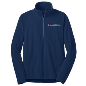 Nestle Clinton Port Authority Microfleece 1/2 Zip Pullover - True Navy