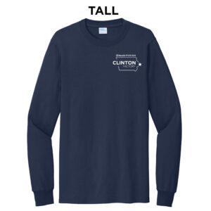 Nestle Clinton Pre Shrunk Heavy Weight Cotton Long Sleeve Tee TALL-Navy