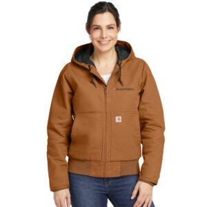 Nestle Clinton Carhartt Womens Washed Duck Active Jac - Carhartt Brown