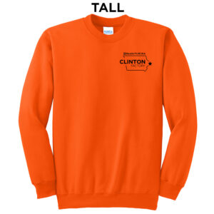 Nestle Clinton TALL Crewneck Sweatshirt - Safety Orange