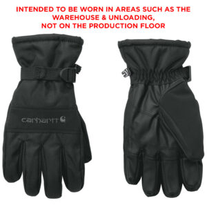 Nestle Clinton Carhartt Waterproof Insulated Glove- Black (blank)