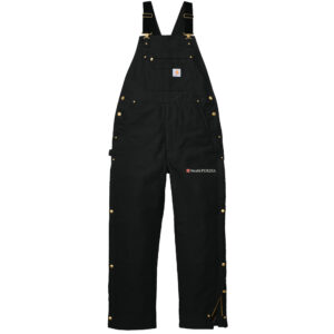 Nestle Clinton Carhartt Men Firm Duck Insulated Bib Overalls-Black