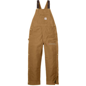 Nestle Clinton Carhartt Men Firm Duck Insulated Bib Overalls-Carhartt Brown