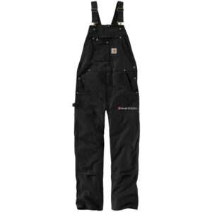 Nestle Clinton Carhartt Men Duck Unlined Bib Overalls-Black