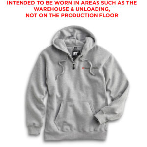 Nestle Clinton White Bear Premium Heavyweight Pocket Hooded Sweatshirt with Zipper-Athletic Heather