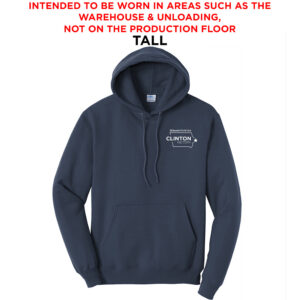 Nestle Clinton Tall Fleece Hooded Sweatshirt-Navy