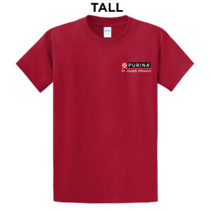 Nestle St Joseph Tall Unisex Cotton Essentail Short Sleeve Tee-Red