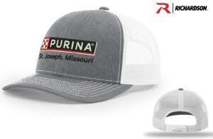 Nestle St Joseph Richardson Pro Crown Mesh Back Adjustable back cap Split Color-Heather Grey/White