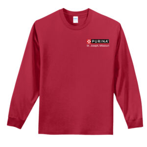 Nestle St Joseph Unisex Cotton Essentail Long Sleeve Tee-Red