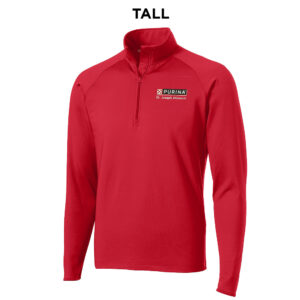 Nestle St Joseph Sport-Tek TALL Sport-Wick Stretch 1/2-Zip Pullover Men-Red (xlt, 2xlt, 3xlt)