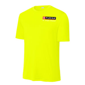 Nestle St Joseph Sport-Tek Men TALL Competitor Performance Tee-Neon Yellow