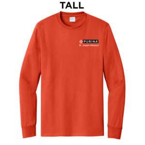 Nestle St Joseph Tall Unisex Cotton Essentail Long Sleeve Tee-Orange