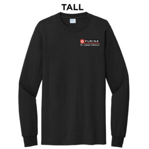 Nestle St Joseph Tall Unisex Cotton Essentail Long Sleeve Tee-Black