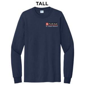 Nestle St Joseph Tall Unisex Cotton Essentail Long Sleeve Tee-Navy
