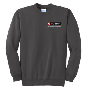 Nestle St Joseph Unisex Essential Fleece Crewneck Sweatshirt-Charcoal