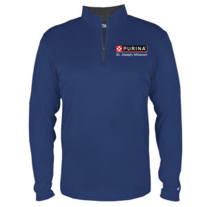 Nestle St Joseph Badger B-Core 1/4 Zip Men-Navy/Graphite