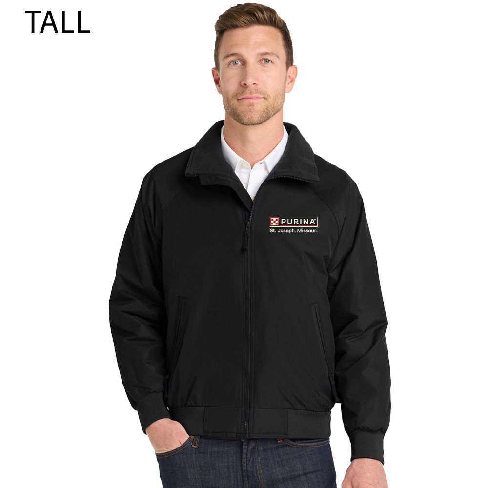 Nestle St Joseph Port Authority Men Tall Challenger Jacket-Black/Black