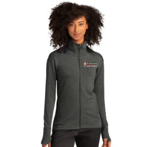 Nestle St Joseph Sport Tek Women Sport Wick Flex Fleece Full Zip-Dark Grey Heather