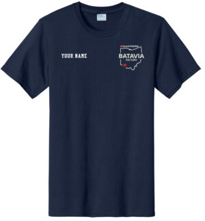 Nestle Batavia Unisex Cotton Short Sleeve Tee-Navy (EMBROIDERY)