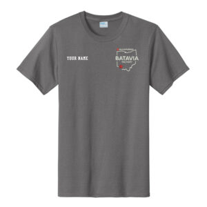 Nestle Batavia Unisex Cotton Short Sleeve Tee-Medium Grey (EMBROIDERY)