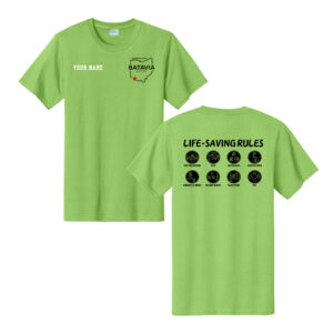 Nestle Batavia Unisex Cotton Short Sleeve Tee-Lime (SCREEN PRINT)