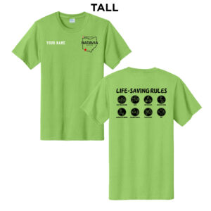 Nestle Batavia Unisex TALL Cotton Short Sleeve Tee-Lime (SCREEN PRINT)