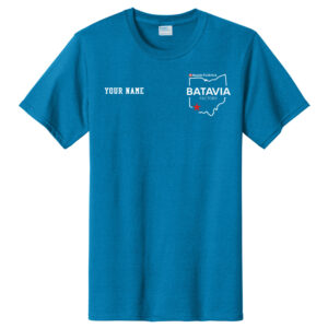 Nestle Batavia Unisex Cotton Short Sleeve Tee-Sapphire (SCREEN PRINT)