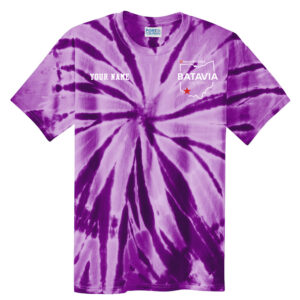 Nestle Batavia Unisex Cotton Tie Dye Short Sleeve Tee-Purple (SCREEN PRINT)