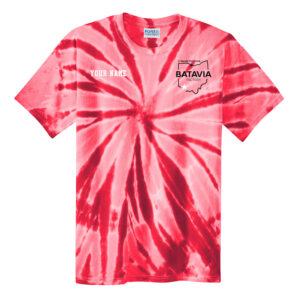 Nestle Batavia Unisex Cotton Tie Dye Short Sleeve Tee-Red (SCREEN PRINT)