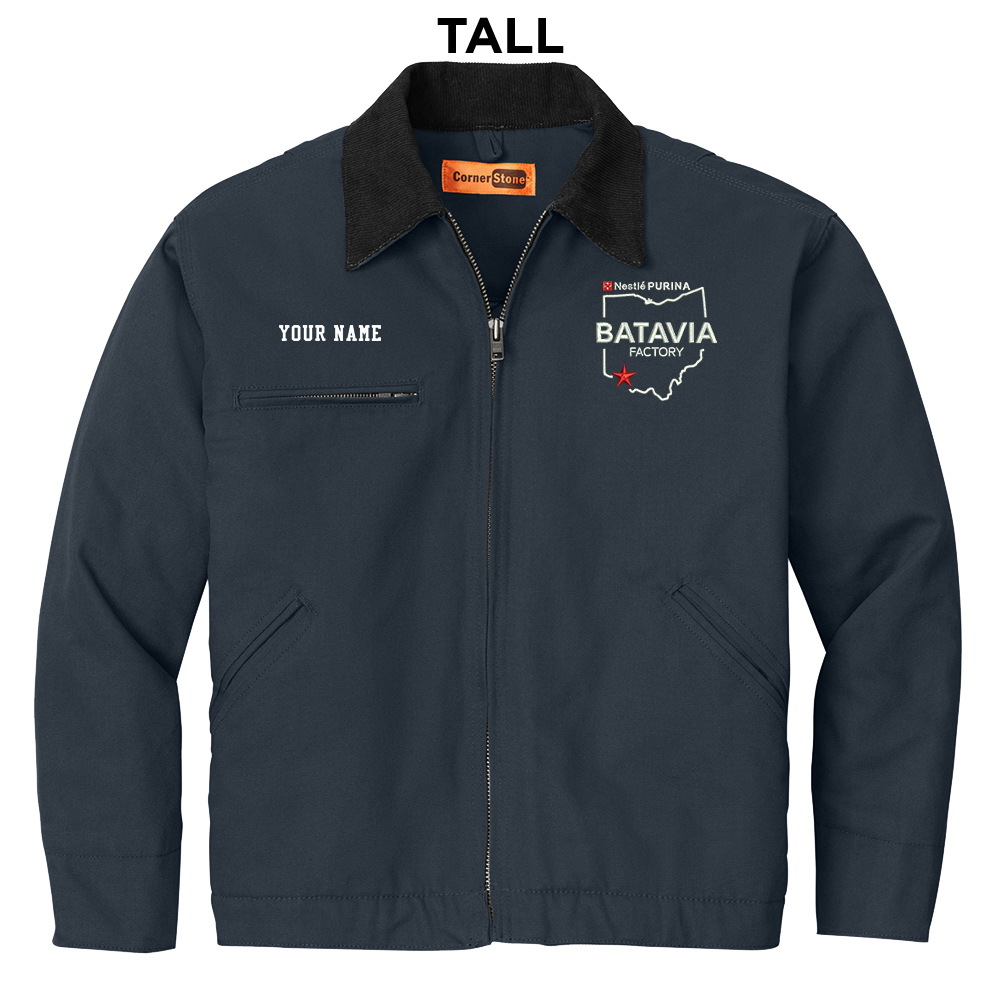 Nestle Batavia CornerStone Men Tall Duck Cloth Work Jacket-Navy