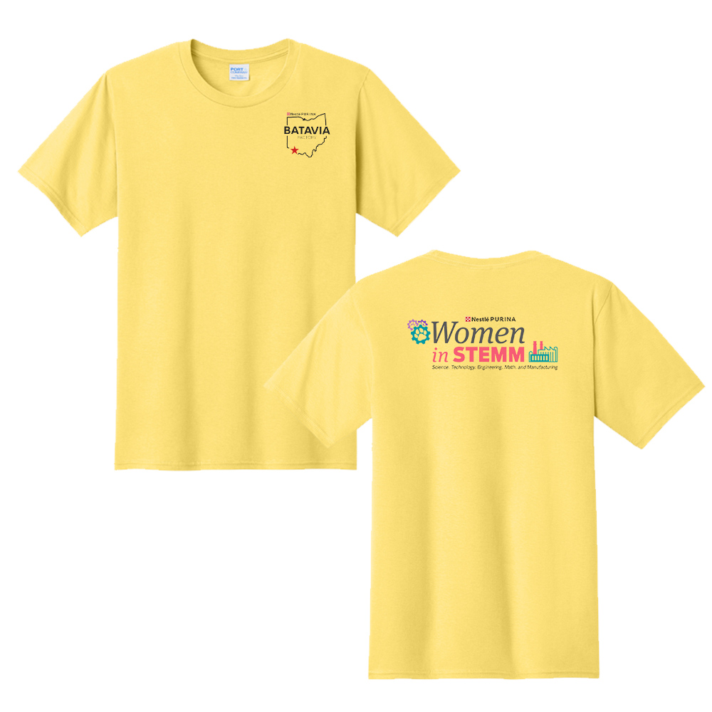 Nestle Batavia Port and Company Unisex Fan Favorite Short Sleeve Tee-Yellow