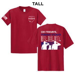 Nestle Batavia Tall Cotton Short Sleeve Tee-Red (SCREEN PRINT)