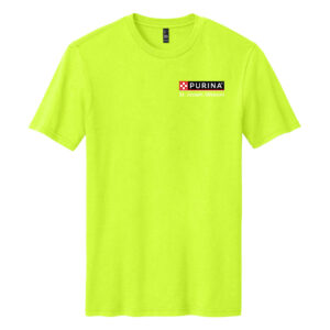 Nestle St Joseph Unisex District Perfect Blend CVC Tee-Safety Green