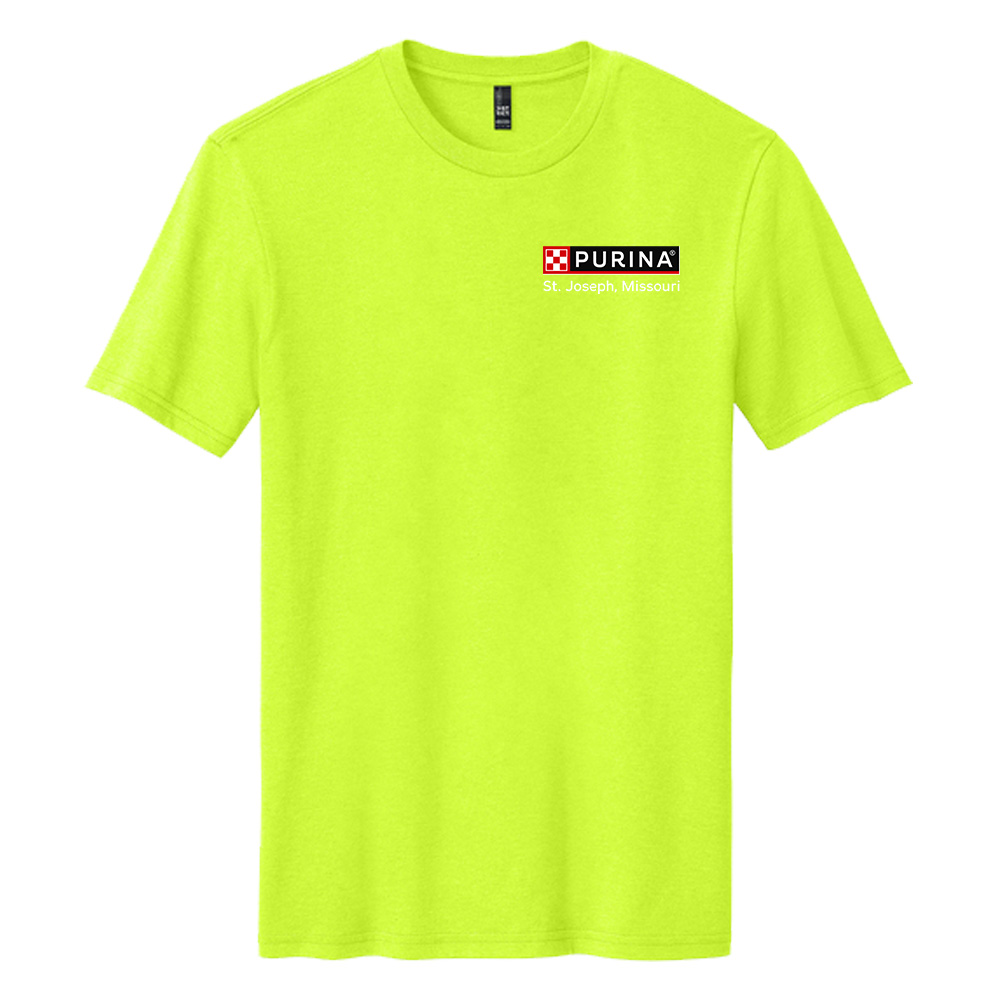 Nestle St Joseph Unisex District Perfect Blend CVC Tee-Safety Green