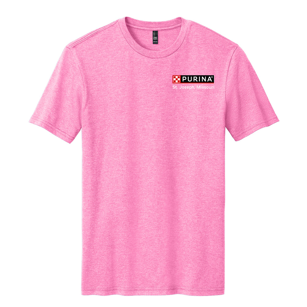 Nestle St Joseph Unisex District Perfect Blend CVC Tee-Awareness pink
