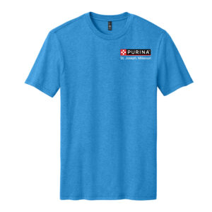 Nestle St Joseph Unisex District Perfect Blend CVC Tee-Heathered Bright Turquoise