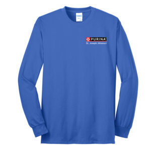 Nestle St Joseph Unisex Cotton Long Sleeve Tee-Royal