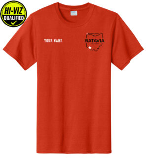 Nestle Batavia Unisex Cotton Short Sleeve Tee-Orange (SCREEN PRINT)