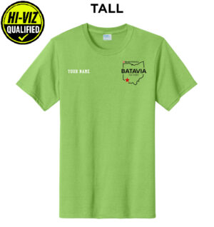 Nestle Batavia Unisex TALL Cotton Short Sleeve Tee-Lime (SCREEN PRINT)