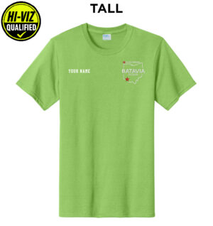 Nestle Batavia Unisex TALL Cotton Short Sleeve Tee-Lime (EMBROIDERY)