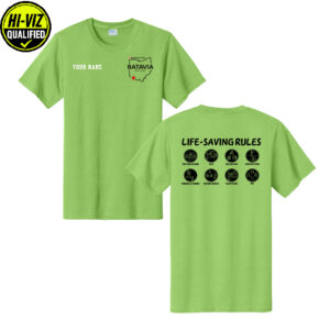 Nestle Batavia Unisex Cotton Short Sleeve Tee-Lime (SCREEN PRINT)