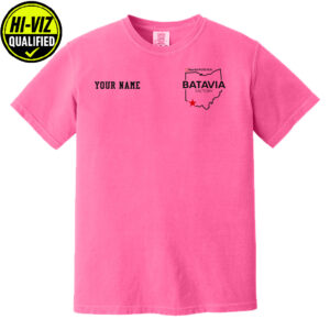 Nestle Batavia Unisex Comfort Colors Pigment Dyed Short Sleeve Shirt-Neon Pink
