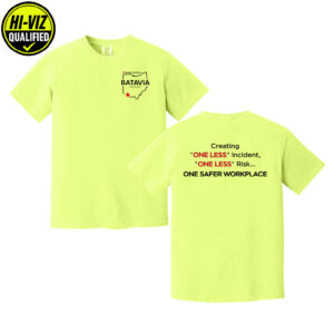 Nestle Batavia Unisex Comfort Colors Pigment Dyed Short Sleeve Shirt-Neon Lemon