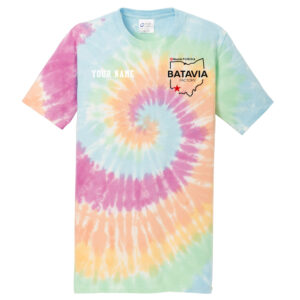 Nestle Batavia Unisex Cotton Tie Dye Short Sleeve Tee-Pastel Rainbow (SCREEN PRINT)