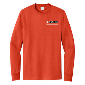 Nestle St Joseph Unisex Cotton Essentail Long Sleeve Tee-Orange