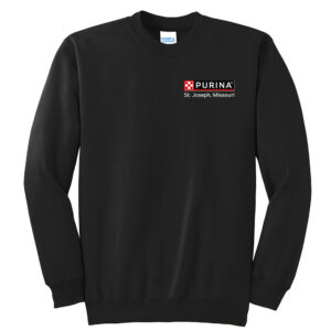 Nestle St Joseph Unisex Essential Fleece Crewneck Sweatshirt-Black