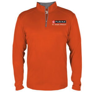 Nestle St Joseph Badger B-Core 1/4 Zip Men-Orange/Graphite
